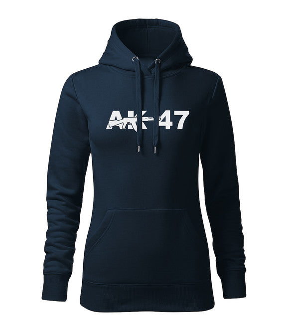DRAGOWA AK-47 толстовка з капюшоном жіноча, темно-синя 320g/m2