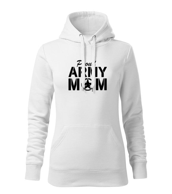 DRAGOWA army mom толстовка з капюшоном жіноча, жовта 320gm2