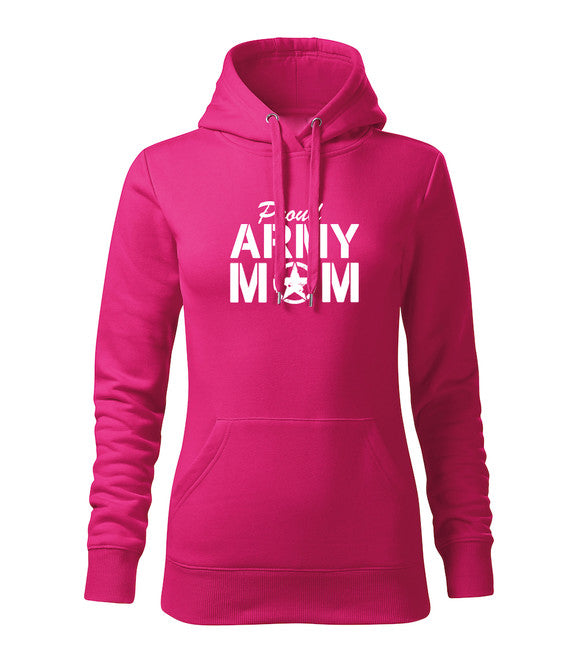 DRAGOWA army mom толстовка з капюшоном жіноча, рожева 320g/m2