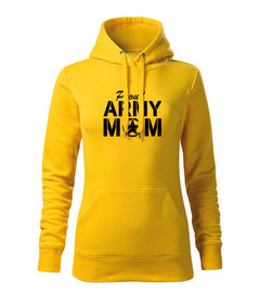 DRAGOWA жіноче худі army mom 320 g/m², жовте
