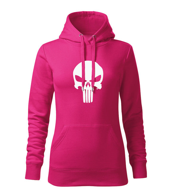DRAGOWA толстовка жіноча з капюшоном punisher, рожева 320g/m2