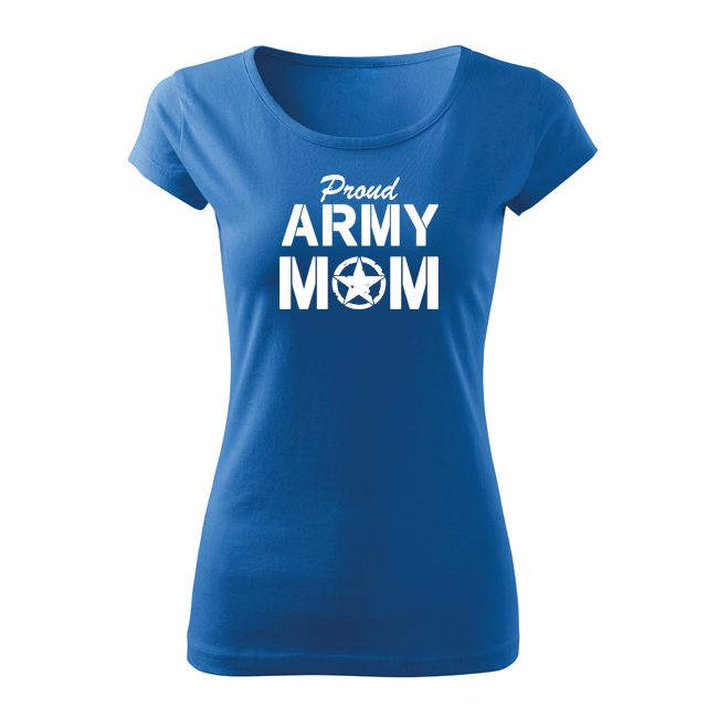 DRAGOWA army mom футболка жіноча, синя 150g/m2