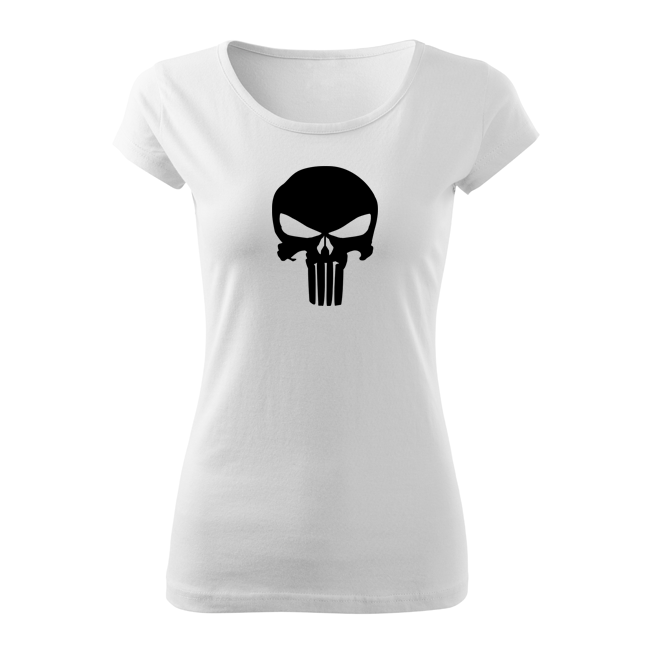 DRAGOWA punisher коротка футболка жіноча, синя 150g/m2
