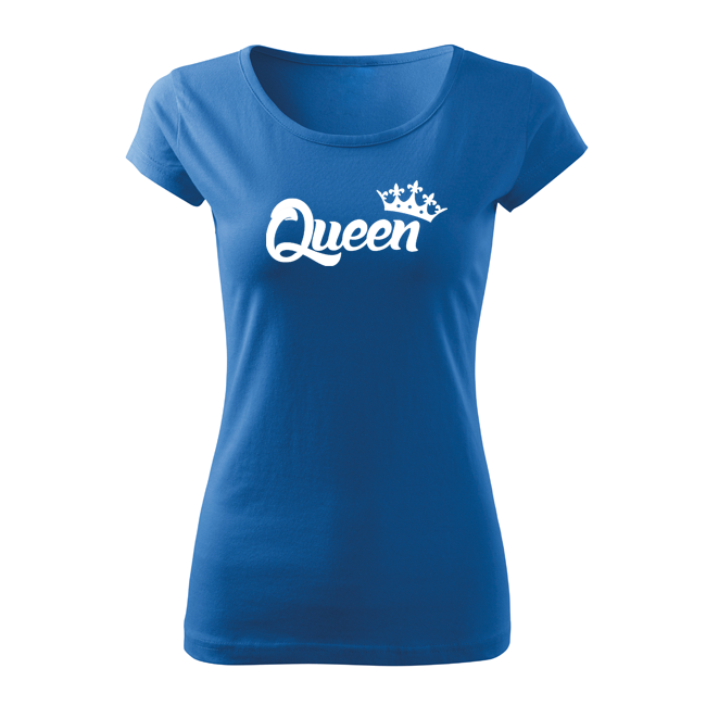 DRAGOWA queen коротка футболка жіноча, синя 150g/m2