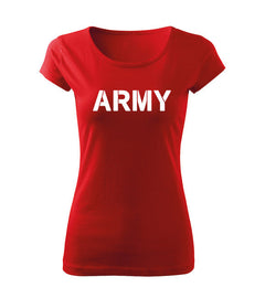 DRAGOWA жіноча футболка army 150 g/m², червона
