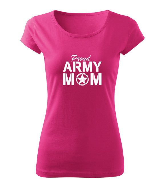DRAGOWA футболка army mom жіноча, рожева 150g/m2