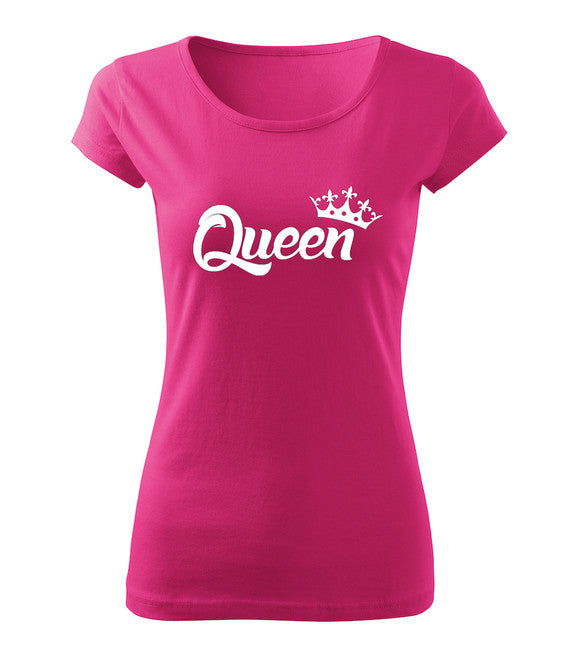 DRAGOWA queen футболка жіноча, рожева 150g/m2