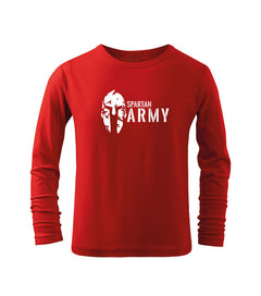 DRAGOWA дитяча футболка з довгим рукавом Spartan army, червона