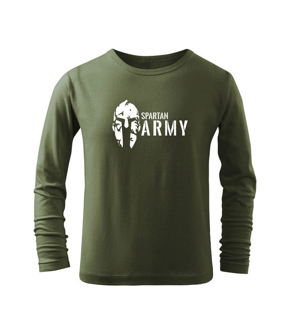 DRAGOWA Spartan army чоловіча футболка з довгим рукавом, дитяча, оливкова