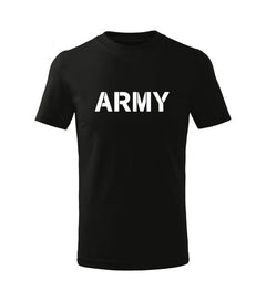 DRAGOWA дитяча футболка з коротким рукавом army, чорна
