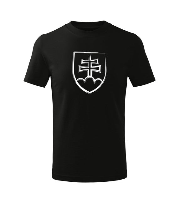 DRAGOWA словацький знак футболка дитяча, чорна
