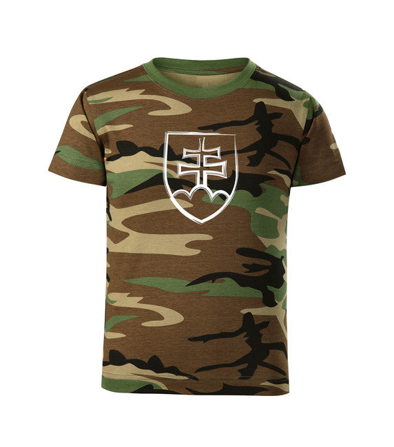 DRAGOWA словацький знак футболка дитяча, маскувальна