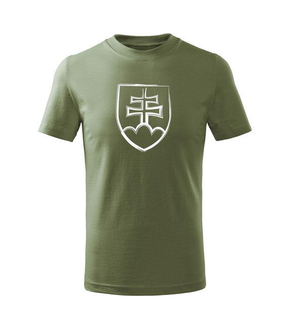 DRAGOWA словацький знак футболка дитяча, оливкова