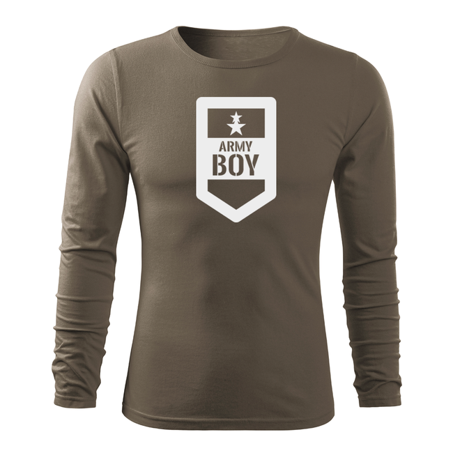 DRAGOWA Fit-T футболка з довгим рукавом army boy, оливкова 160g/m2