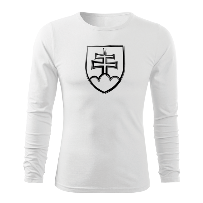 DRAGOWA Fit-T футболка з довгим рукавом 160g/m2, біла