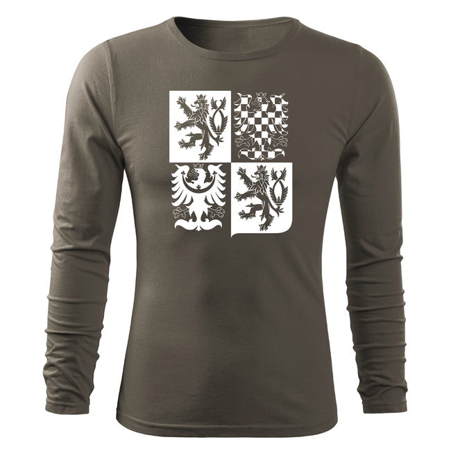 DRAGOWA Fit-T футболка з довгим рукавом 160g/m2, оливкова