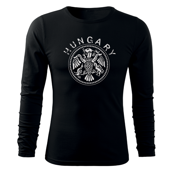 DRAGOWA Fit-T футболка з довгим рукавом 160g/m2 hungary, чорна