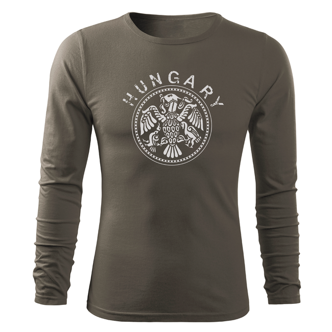 DRAGOWA Fit-T футболка з довгим рукавом 160g/m2, оливкова