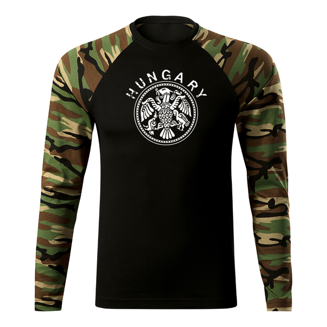DRAGOWA Fit-T футболка з довгим рукавом hungary, woodland 160gm2