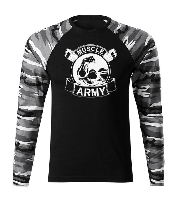 DRAGOWA Fit-T футболка з довгим рукавом muscle армійська оригінал, 160g/m2