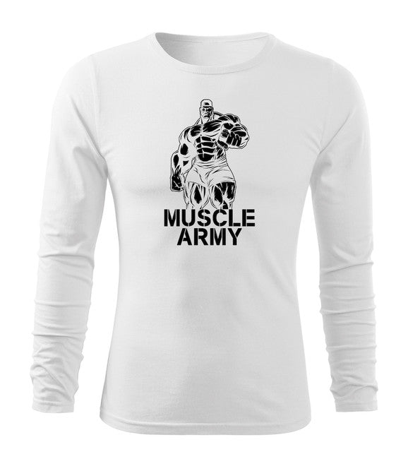 DRAGOWA Fit-T футболка з довгим рукавом muscle, армійський чоловік