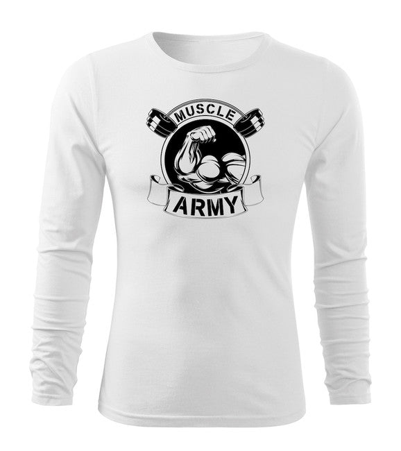 DRAGOWA Fit-T футболка з довгим рукавом muscle армійська оригінал, жовта 160g/m2