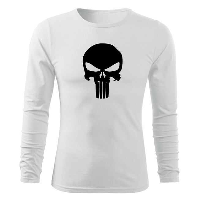 DRAGOWA Fit-T punisher футболка з довгим рукавом 160g/m2, біла