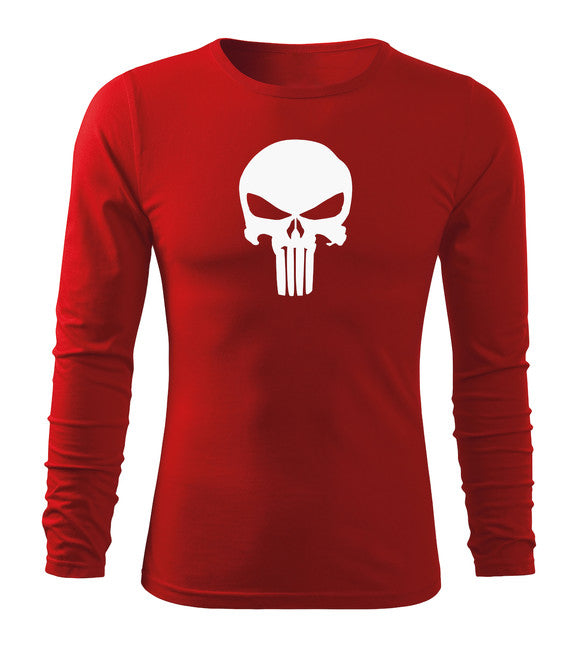 DRAGOWA Fit-T футболка з довгим рукавом punisher, жовта 160g/m2