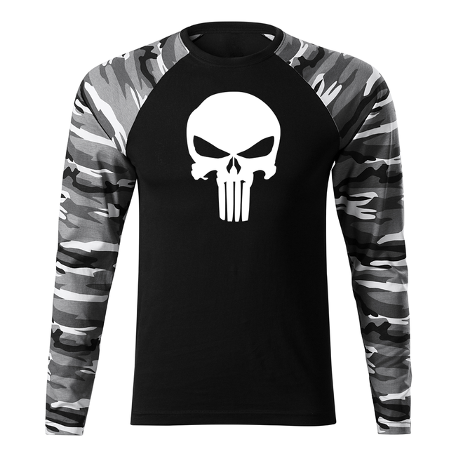 DRAGOWA Fit-T футболка з довгим рукавом punisher, 160g/m2