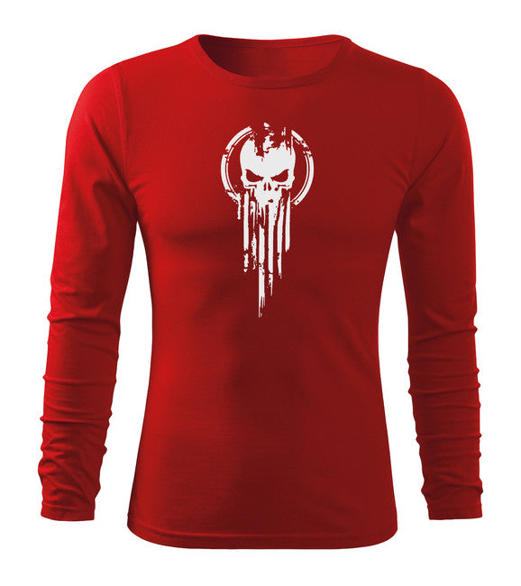 DRAGOWA Fit-T футболка з довгим рукавом, червона 160g/m2