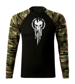 DRAGOWA Fit-T футболка з довгим рукавом skull 160 g/m², woodland