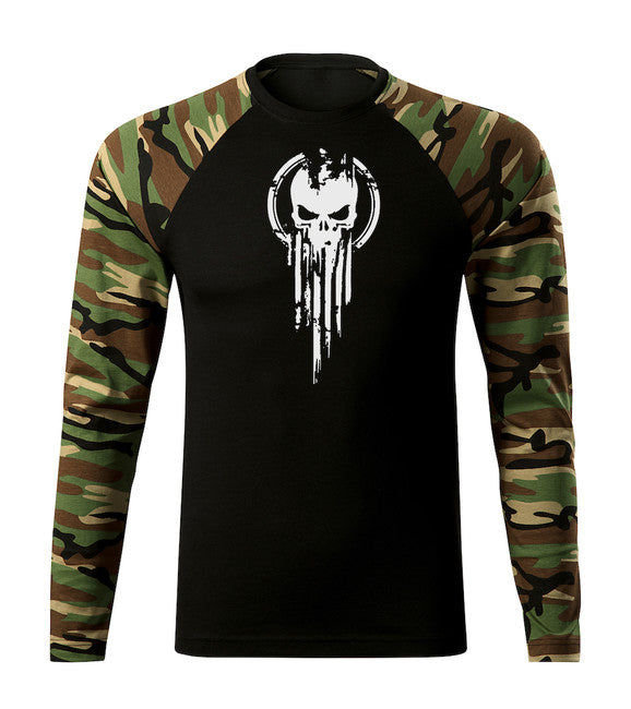 DRAGOWA Fit-T футболка з довгим рукавом, woodland 160gm2