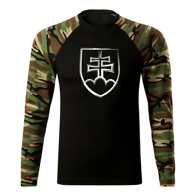 DRAGOWA Fit-T футболка з довгим рукавом, woodland 160gm2