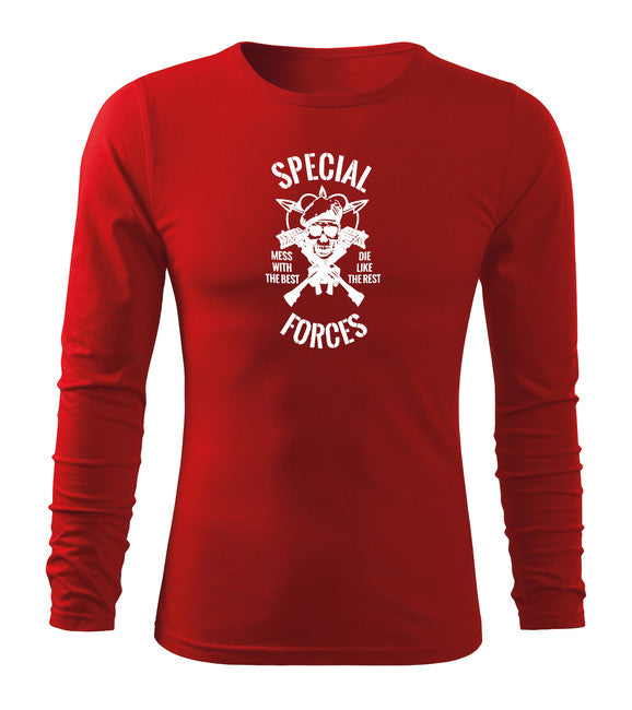 DRAGOWA Fit-T футболка з довгим рукавом special forces, жовта 160g/m2