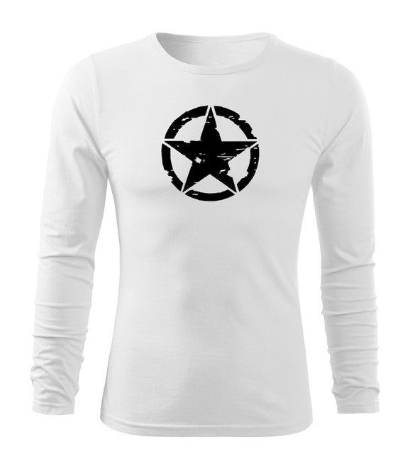 DRAGOWA Fit-T футболка з довгим рукавом, біла 160g/m2