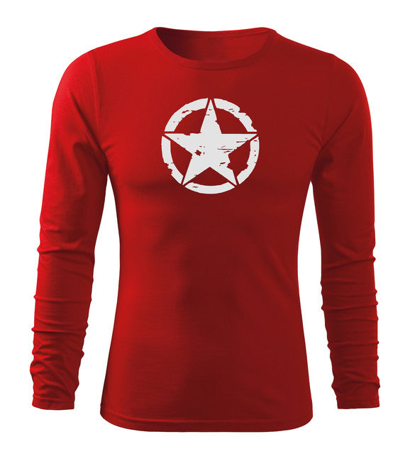 DRAGOWA Fit-T футболка з довгим рукавом, червона 160g/m2