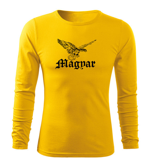 DRAGOWA Fit-T футболка з довгим рукавом turul, жовта 160g/m2