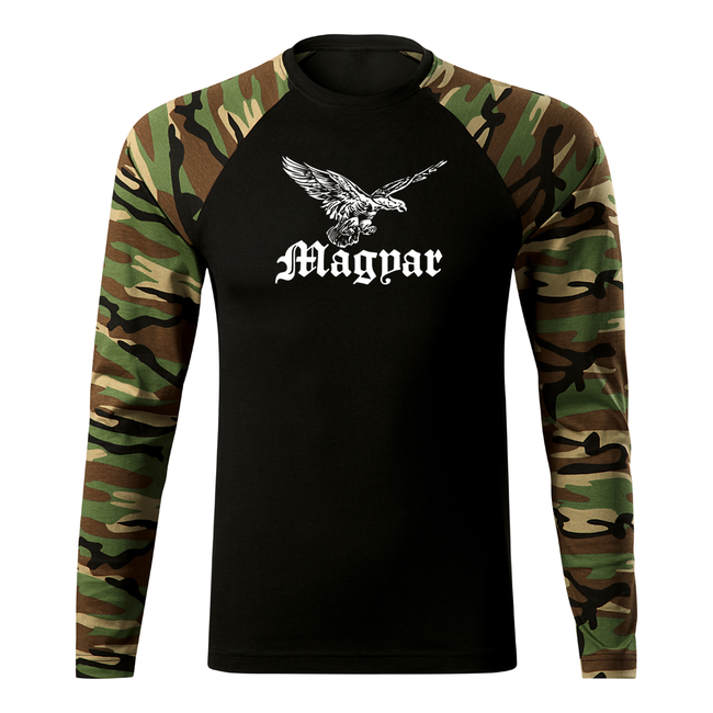 DRAGOWA Fit-T футболка з довгим рукавом, woodland 160gm2