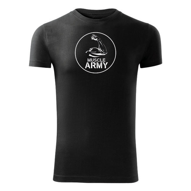DRAGOWA muscle fitness футболка, чорна 180 г/м²