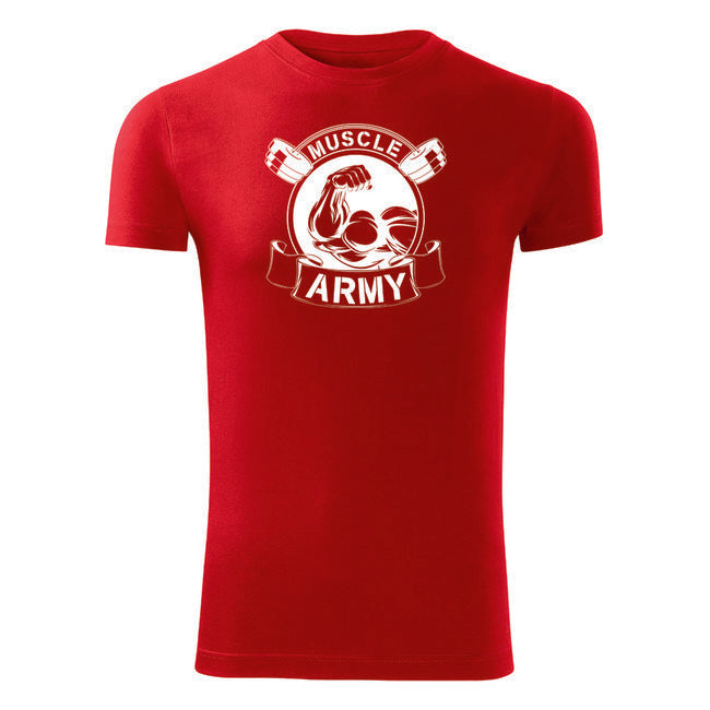DRAGOWA muscle army fitness футболка original, сіра 180g/m2