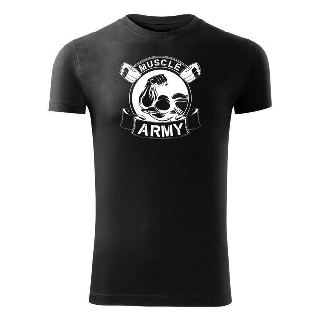 DRAGOWA Muscle Army Original спортивна футболка 180g/m2, чорна