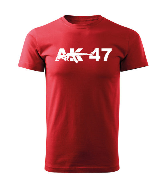 DRAGOWA AK-47 коротка футболка, червона 160g/m2