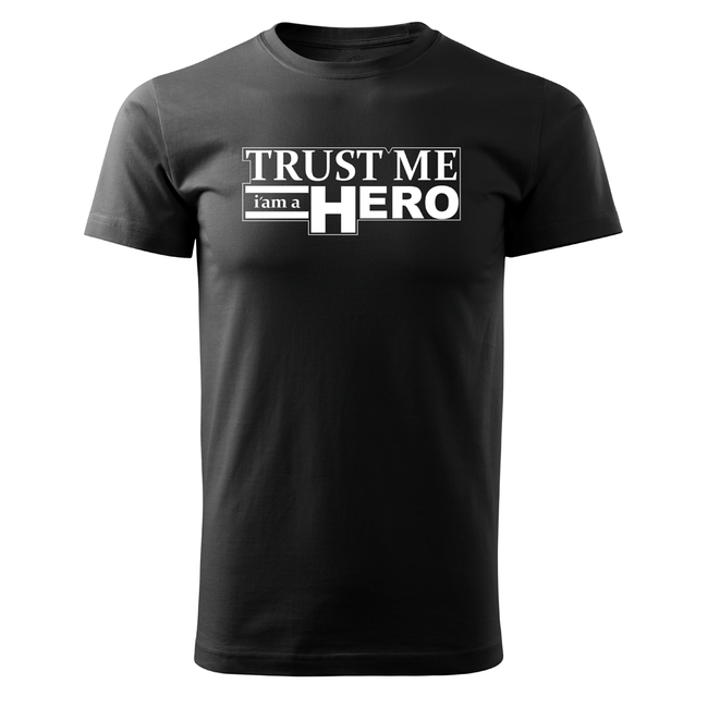 DRAGOWA hero коротка футболка, чорна 160g/m2