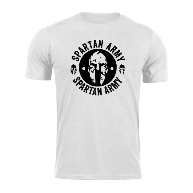 DRAGOWA Archelaos коротка футболка spartan army, біла 160g/m2