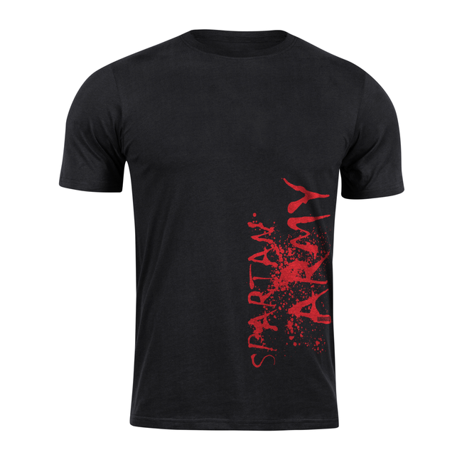 DRAGOWA Spartan Army коротка футболка RedWAR, чорна 160g/m2