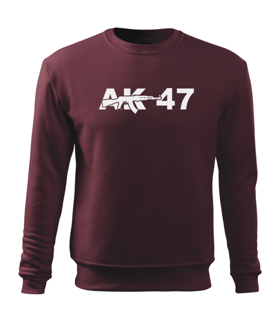 DRAGOWA AK-47 світшот чоловічий, бордовий 300g/m2