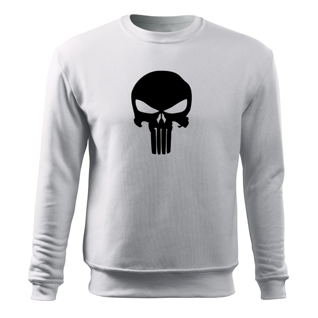 DRAGOWA Punisher світшот чоловічий 300g/m2, білий
