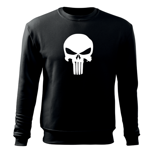 DRAGOWA punisher світшот чоловічий, чорна 300g/m2