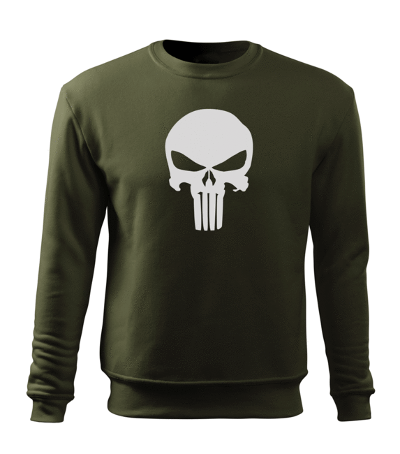 DRAGOWA punisher світшот чоловічий, оливковий 300 g/m2