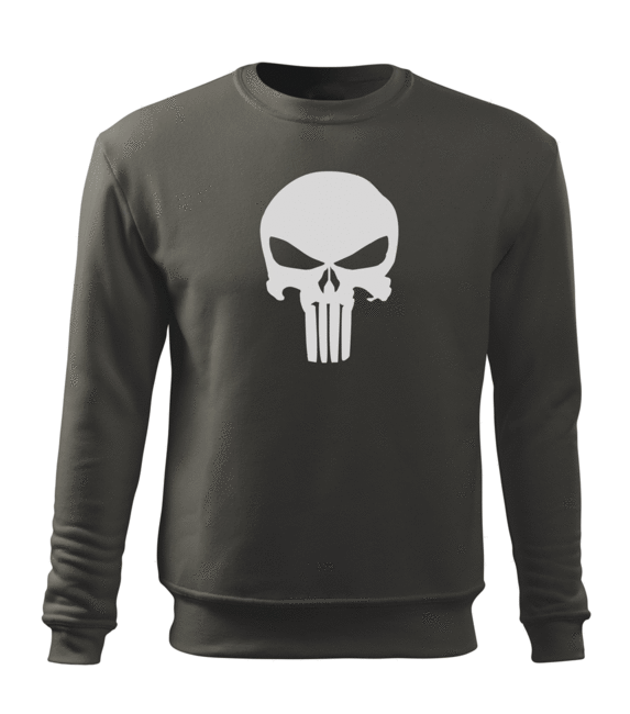 DRAGOWA punisher світшот чоловічий, сірий 300g/m2